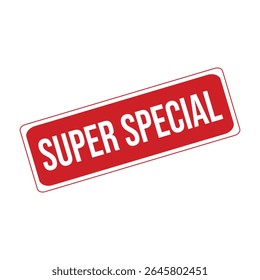 Super Special Rubber Stamp Seal Vector.