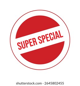 Vetor de selo de borracha super especial.