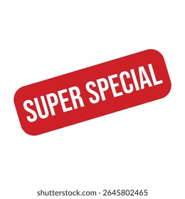 Vetor de selo de borracha super especial.