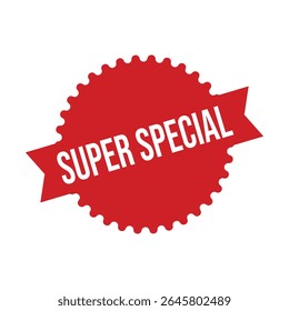 Super Special Rubber Stamp Seal Vector.
