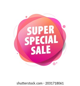 Super Special Sale Vector Shopping Label