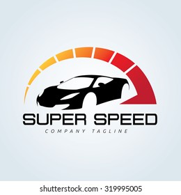 Super speed, Car and Automotive logo template