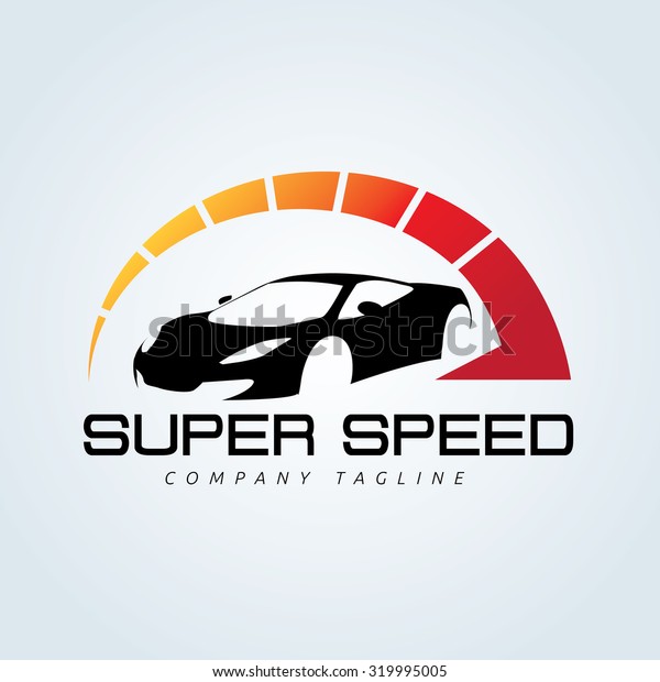 Super Speed Car Automotive Logo Template Stock Vector (Royalty Free ...