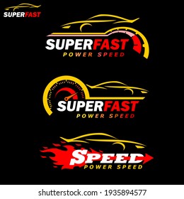 Super speed symbol, speed of the car for speed icons vector.