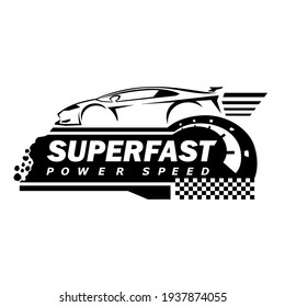 Super speed symbol, speed of the car for speed icons vector.