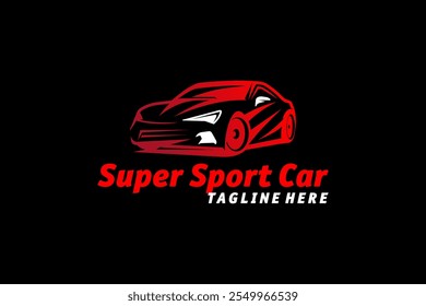 Super Esportes Auto Carro Logo Design Silhueta Inspiração