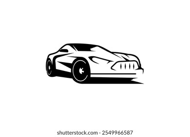 Super Esportes Auto Carro Logo Design Silhueta Inspiração