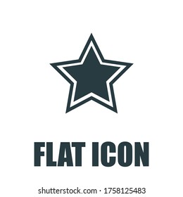 super star Icon Flat Vector illustration