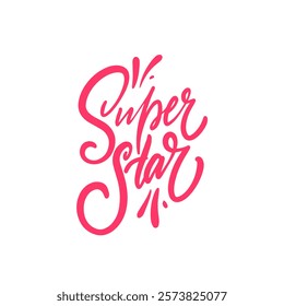 Super star lettering is absolutely perfect for all kinds of promotional materials and artistic projects