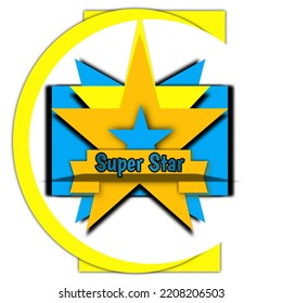 Super Star Logo Cool Color Combination