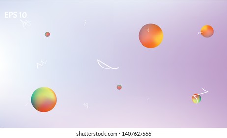 Super star themed background. Funny hi-res and fresh. Illustration, mesh. Stars, planets, signs. Colorful universe space background theme.