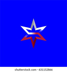 The super star vector logotype