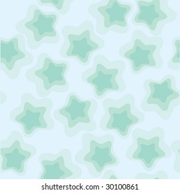 super stars seamless blue pattern