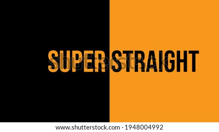 Super straight flag. Superstraight heterosexual movement symbol.