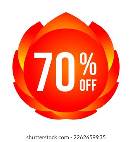 Super stylish discount stamp (70%)
