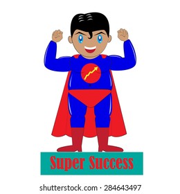 super success man design vector