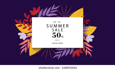 Super Summer Sale Background Vector