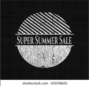 Super Summer Sale chalk emblem