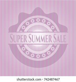 Super Summer Sale pink emblem