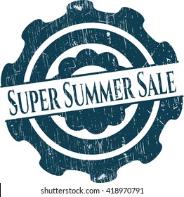 Super Summer Sale with rubber seal texture