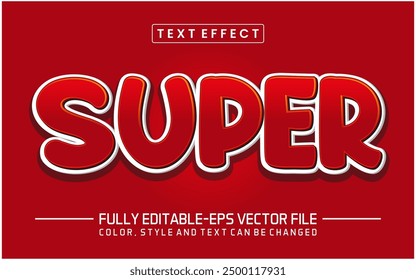 Super text editable style effect graphic text template