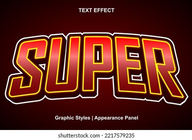 efecto supertexto con estilo gráfico y modificable.