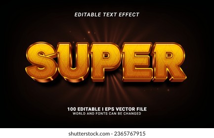 super text effect graphic style