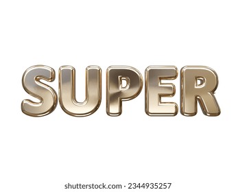 Super text effect vector transparent element