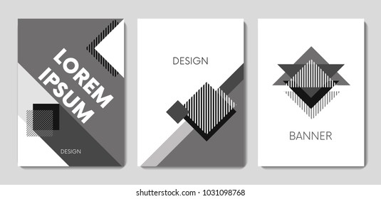 Super trendy covers design. Futuristic patterns. Colorful modernism. Minimal geometric shapes composition. 