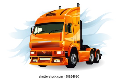 Super LKW-Hochdetailvektor