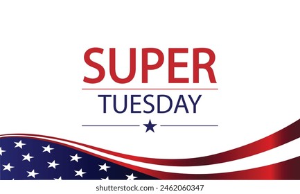 Super Tuesday Showdown The Best American Flag Illustration Design