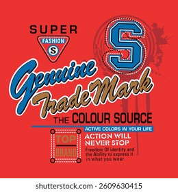 Super typography slogan. Vector illustrations for printed t-shirts, screen printing