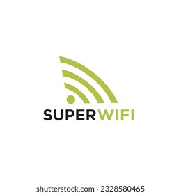 Super Wifi logo design simple modern