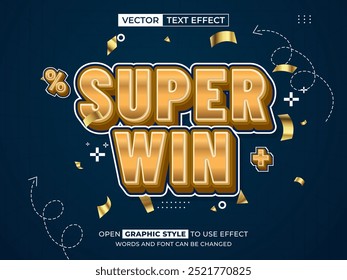 super win editable text, font effect, 3d text for title