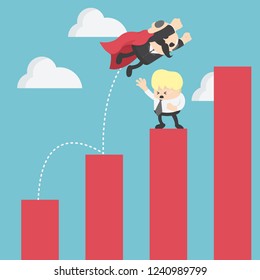 Super worker Business illustration