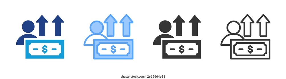 Superannuation icon set multiple style collection