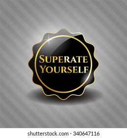 Superate Yourself black emblem