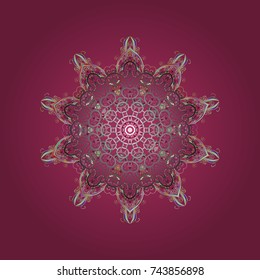 Superb design poster, cover, card design in pink, gray and neutral colors. Trendy stylized snowflakes and elements memphis cards. Snowflakes design. Retro style texture, abstract winter elements.