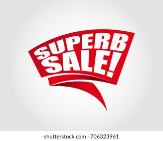 Superb sale labels banners