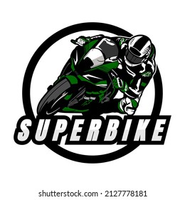 superbike design icon logo illustration vector