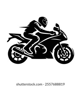 superbike racing motorcycle with a white background
