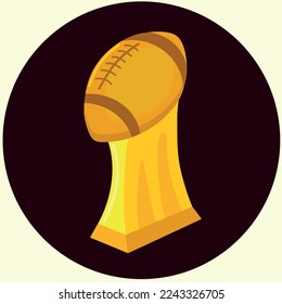 Superbowl icon clipart isolated vector illustration