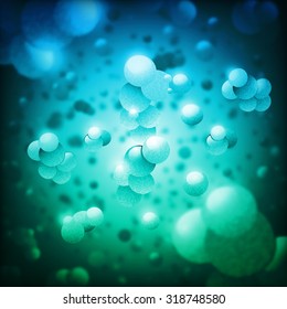 Superbugs realistic background with collection and combinations of round bugs vector illustration