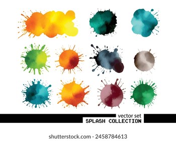 Supercharge your designs! Watercolor splash vector collection. Ready-made impact. Download today!	