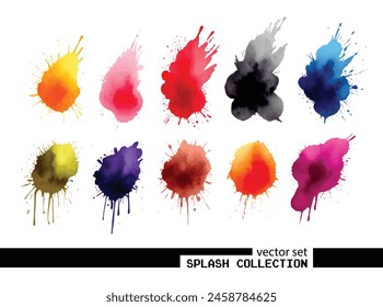 Supercharge your designs! Watercolor splash vector collection. Ready-made impact. Download today!	