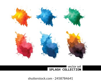 Supercharge your designs! Watercolor splash vector collection. Ready-made impact. Download today!	