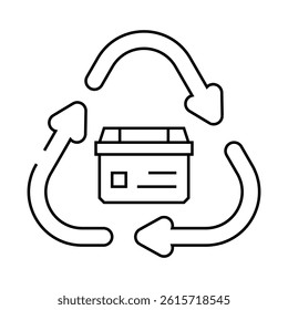 superconducting magnets line icon vector. superconducting magnets sign. isolated contour symbol black illustration