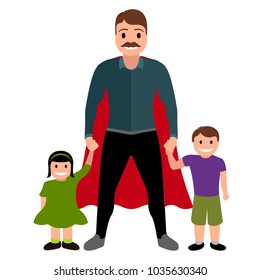 Superdad cartoon character