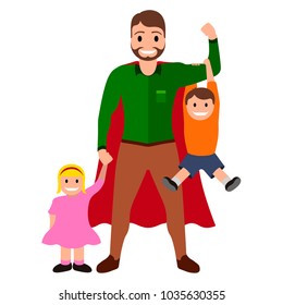 Superdad cartoon character