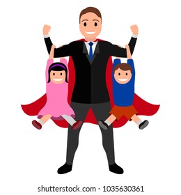 Superdad Cartoon Character